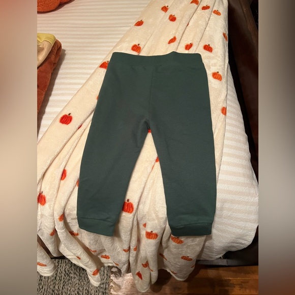 NEW W/O TAG | First Impressions 18 Months Green Joggers - Picture 2 of 3